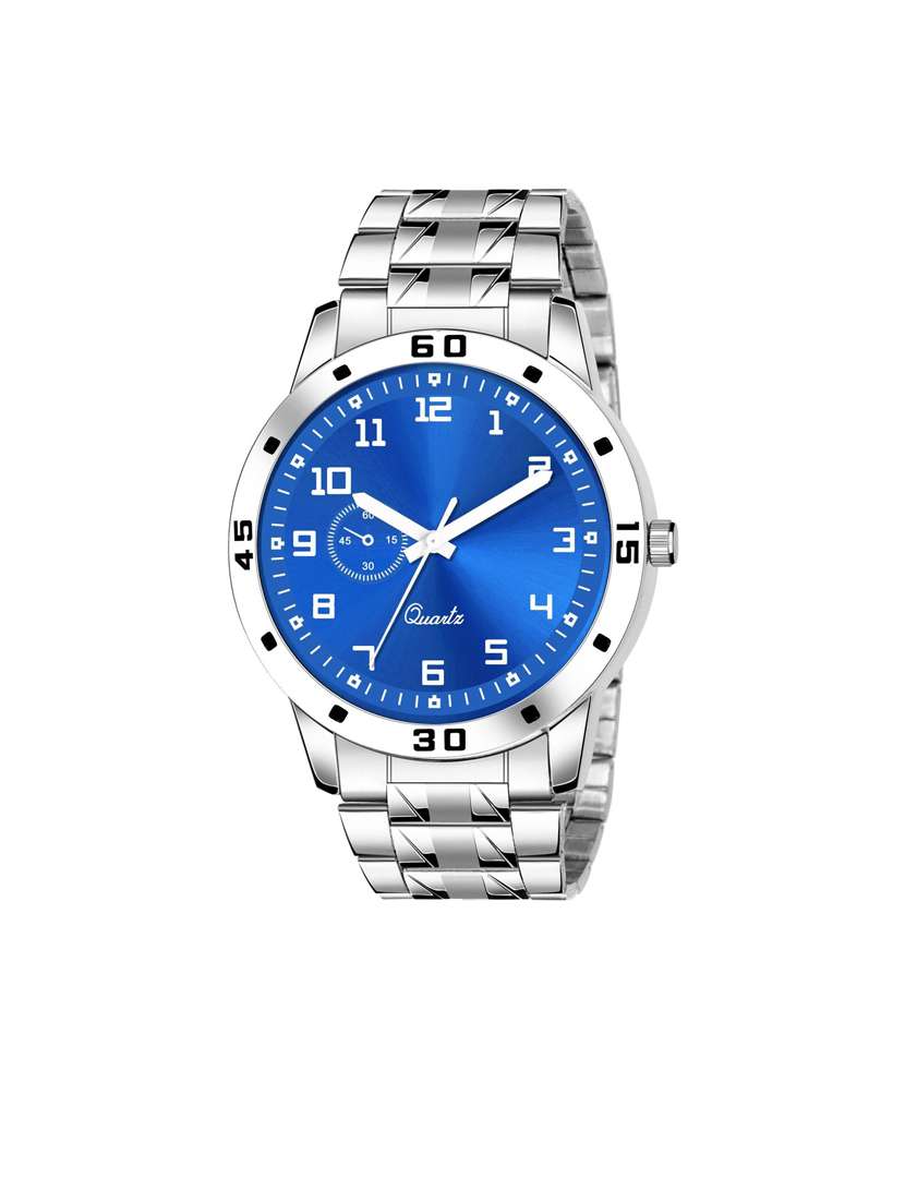 men round shape analog watch 