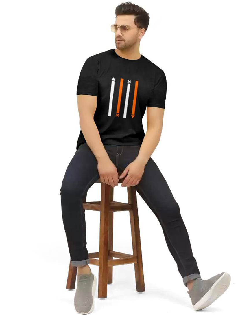 round neck printed regular t-shirt - 19617089 - Standard Image - 2