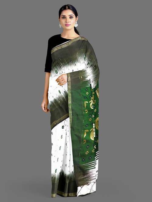 women self design handloom saree - 19617122 - Standard Image - 0