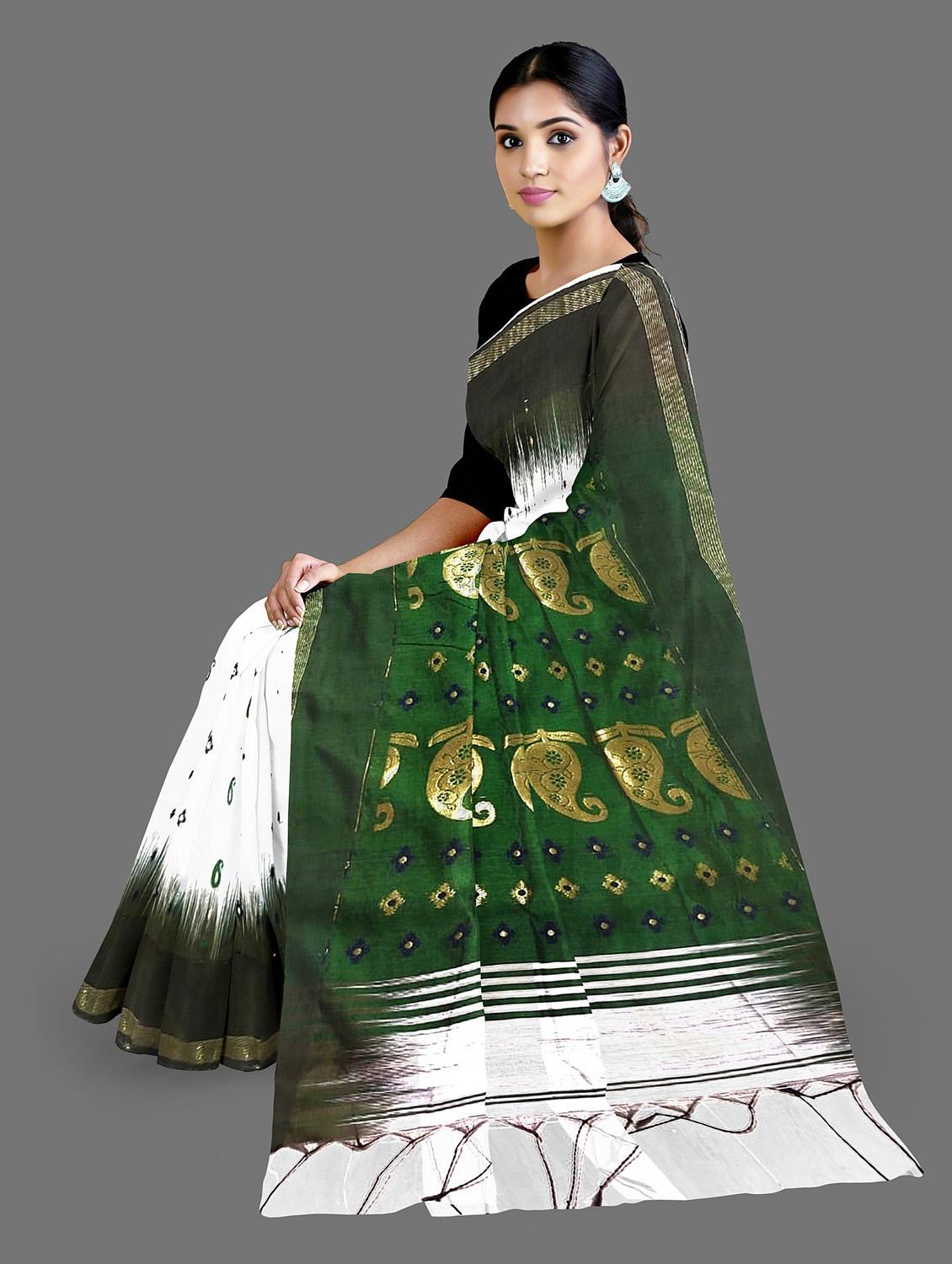 women self design handloom saree - 19617122 - Standard Image - 2