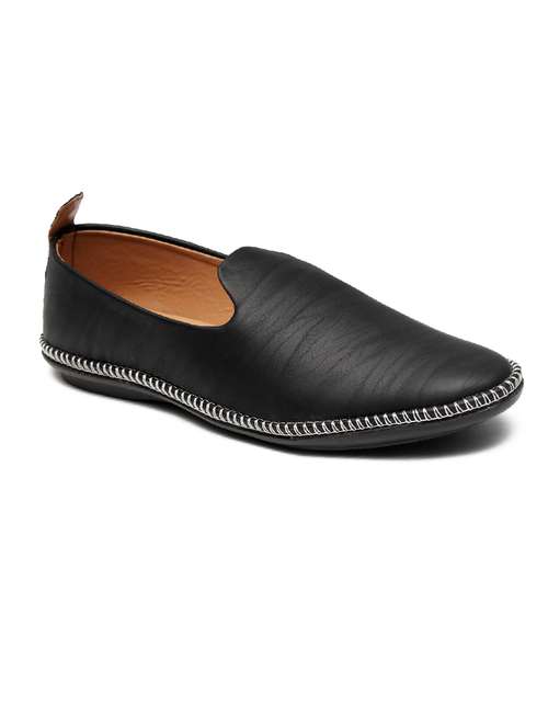 men black slip on mojari