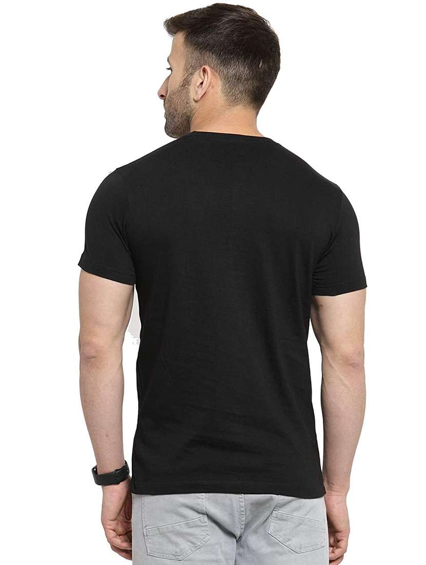 round neck chest print t-shirt - 19617506 - Standard Image - 2
