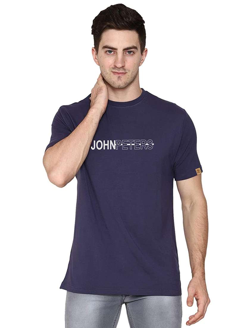 crew neck chest print t-shirt