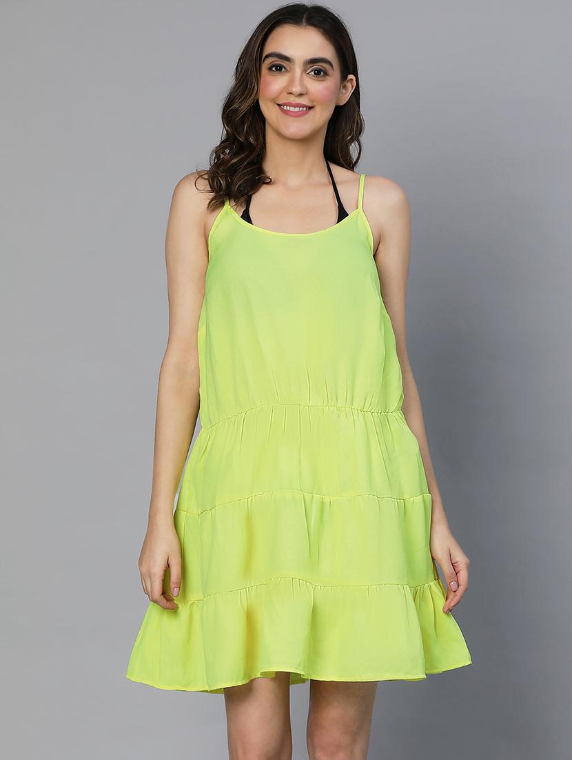 women's tiered dress solid dress - 19618302 -  Zoom Image - 0