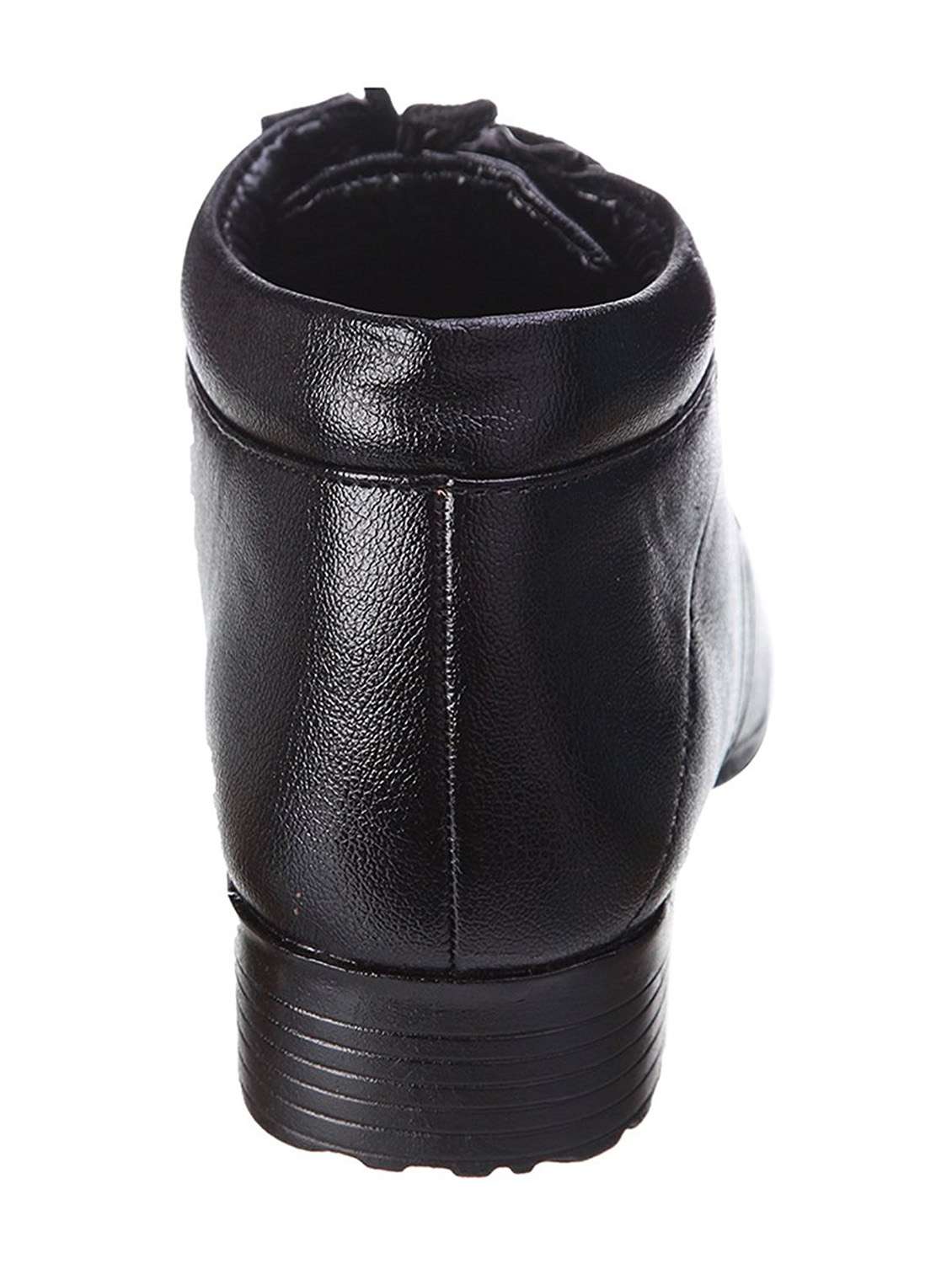 black synthetic & mesh laceup derbies - 19618614 -  Standard Image - 2