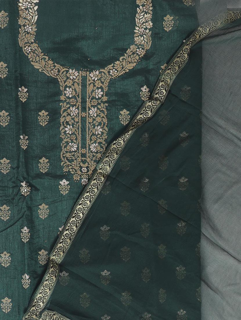 zari work self design unstitched suit set - 19618673 - Standard Image - 2