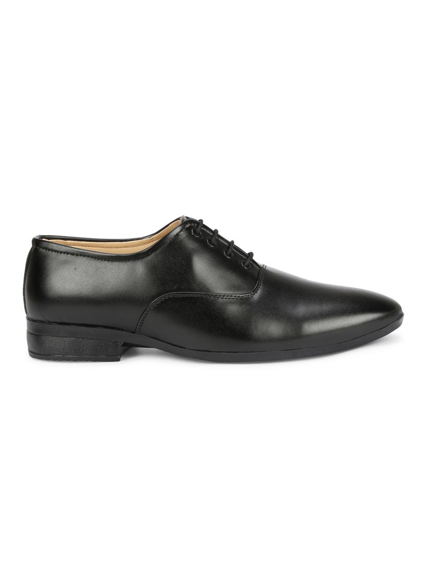 black synthetic & mesh laceup derbies - 19618724 - Standard Image - 2