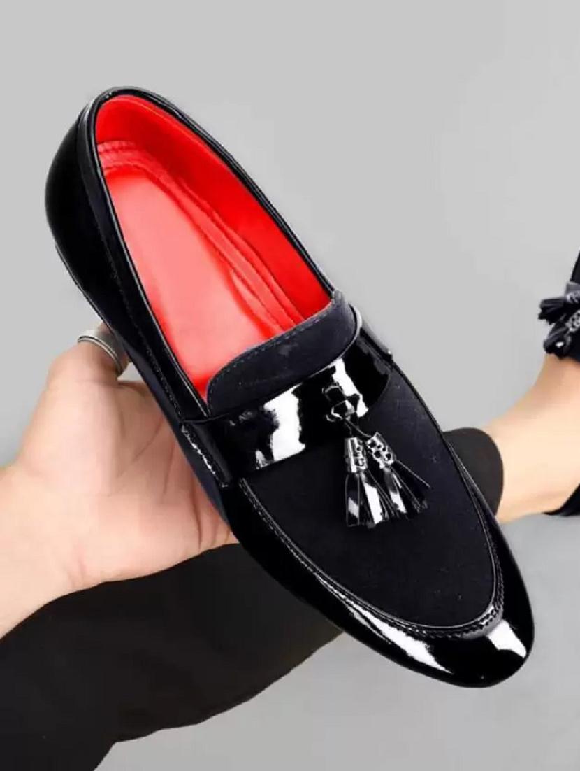 black slip on loafer - 19618747 - Standard Image - 2