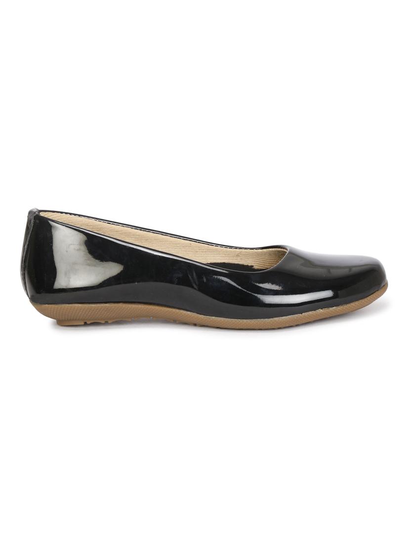 black patent leather slip on ballerina - 19618758 - Standard Image - 2