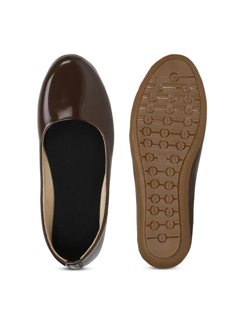 brown patent leather slip on ballerina - 19618759 - Standard Image - 7
