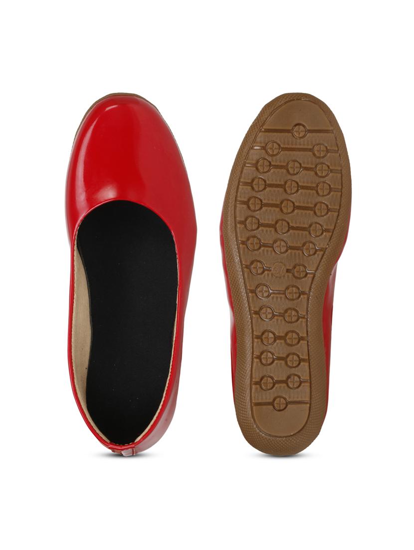 red patent leather slip on ballerina - 19618762 - Standard Image - 7