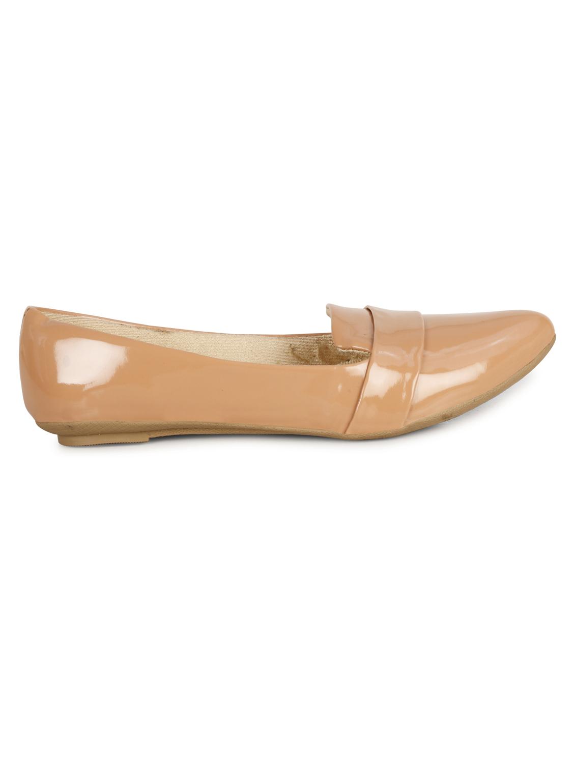 beige patent leather slip on ballerina - 19618773 - Standard Image - 2