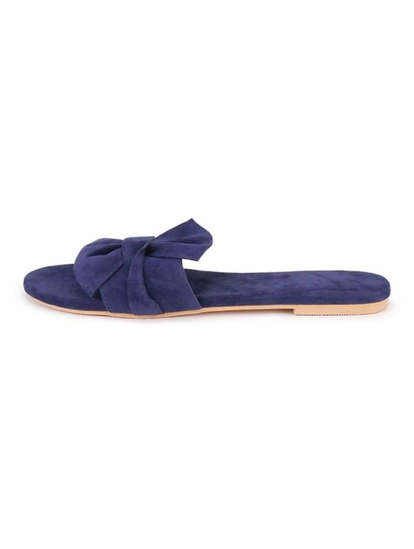 blue synthetic slip on sandals - 19618791 - Standard Image - 2