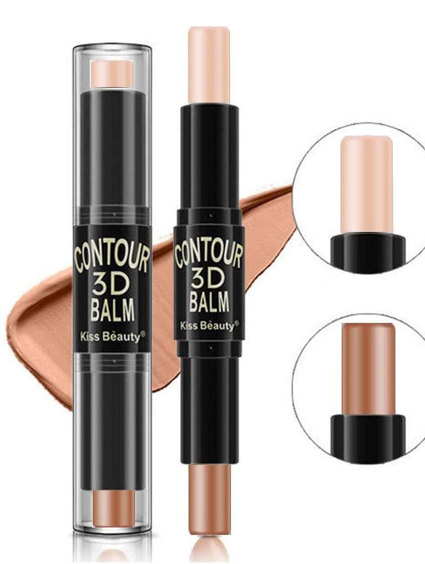 kiss beauty 3d balm highlight & contour duo stick
