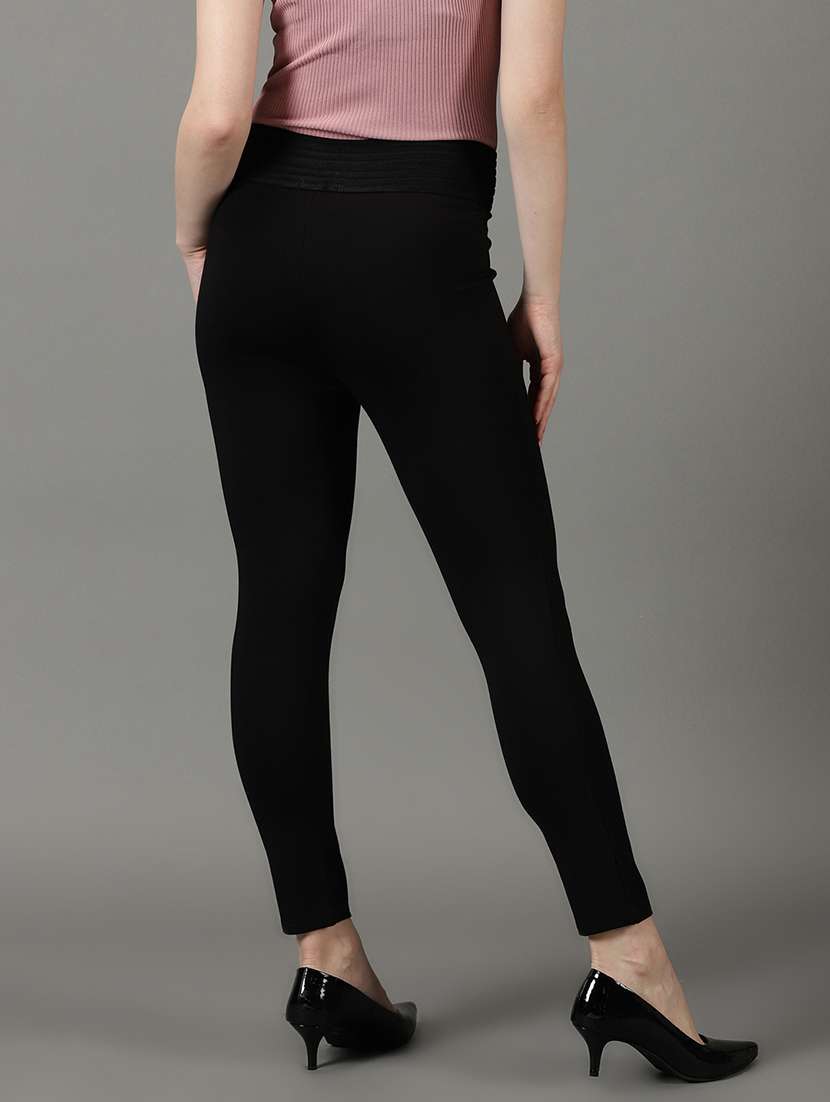 black polyester jeggings - 19621832 -  Standard Image - 2