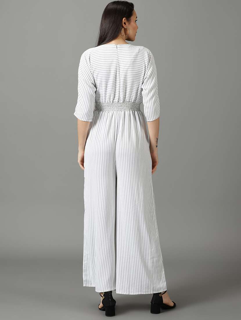 stripes printed full length jumpsuit - 19621846 -  Standard Image - 2