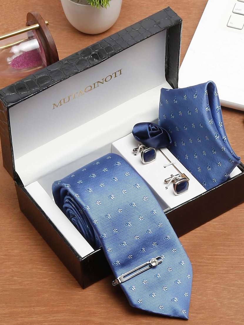 men silk necktie suit accessories set