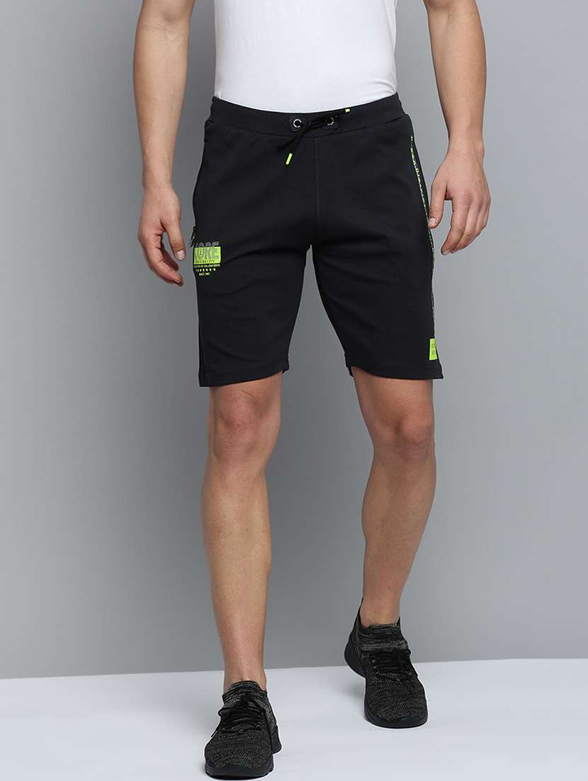 black solid sports short