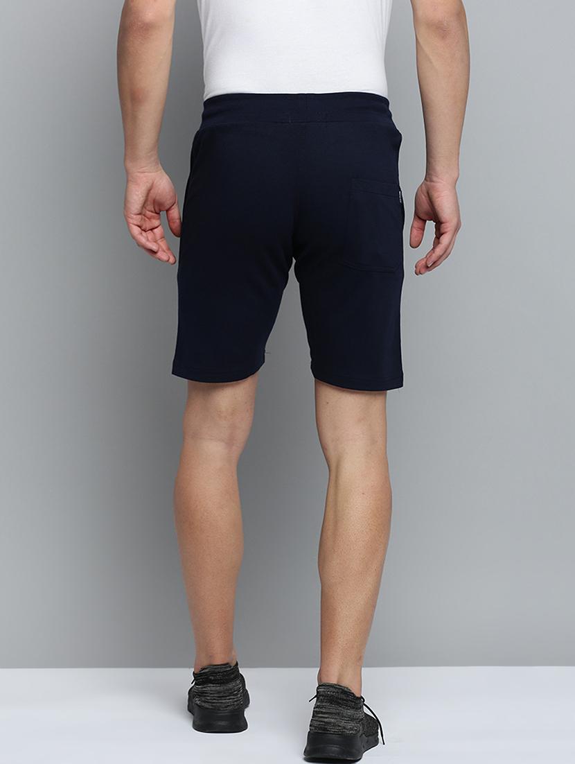 navy blue solid sports short - 19622635 - Standard Image - 2