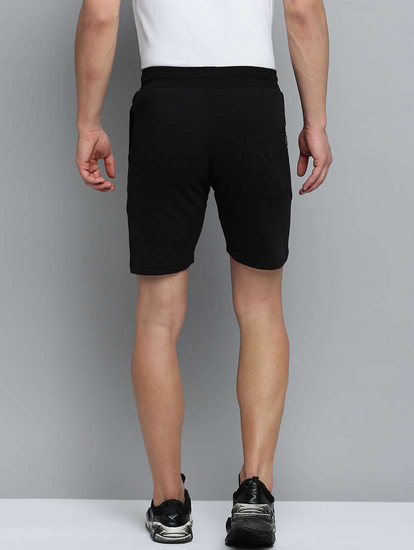 black solid sports short - 19622636 - Standard Image - 2