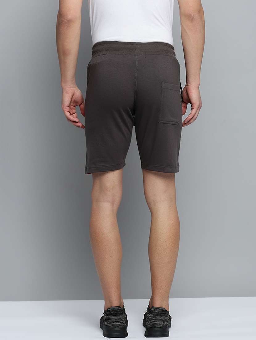 grey solid sports shorts - 19622637 -  Standard Image - 2