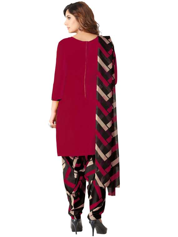 printed unstitched patiyala suit set - 19622763 - Standard Image - 2