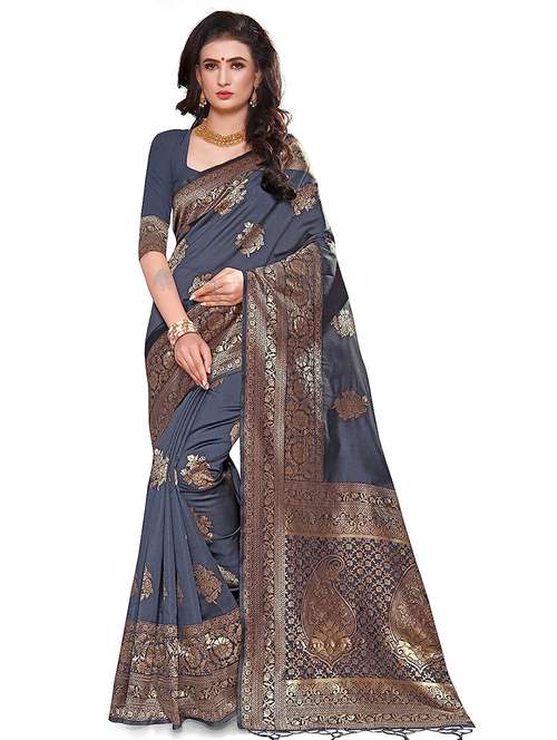 women's banarasi saree with blouse - 19622798 -  Standard Image - 0