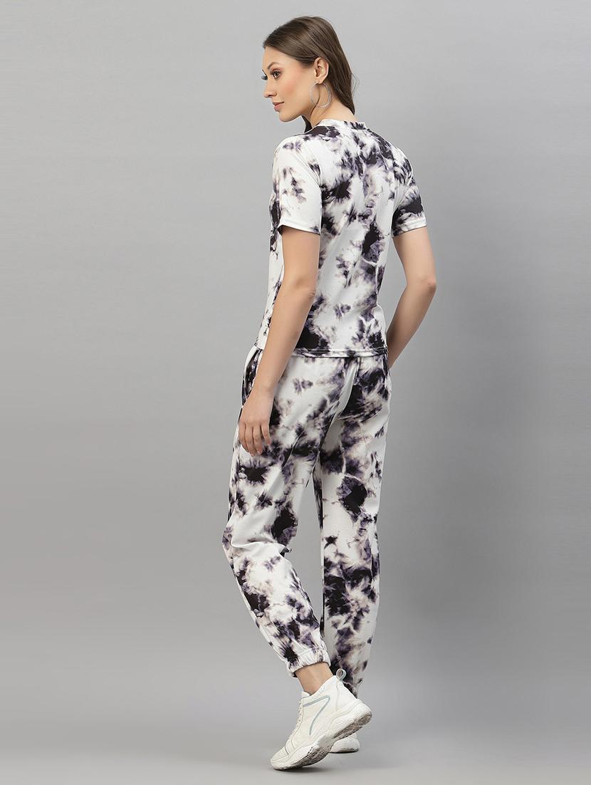 black tie & dye pyjama t-shirt nightwear set - 19625738 - Standard Image - 2