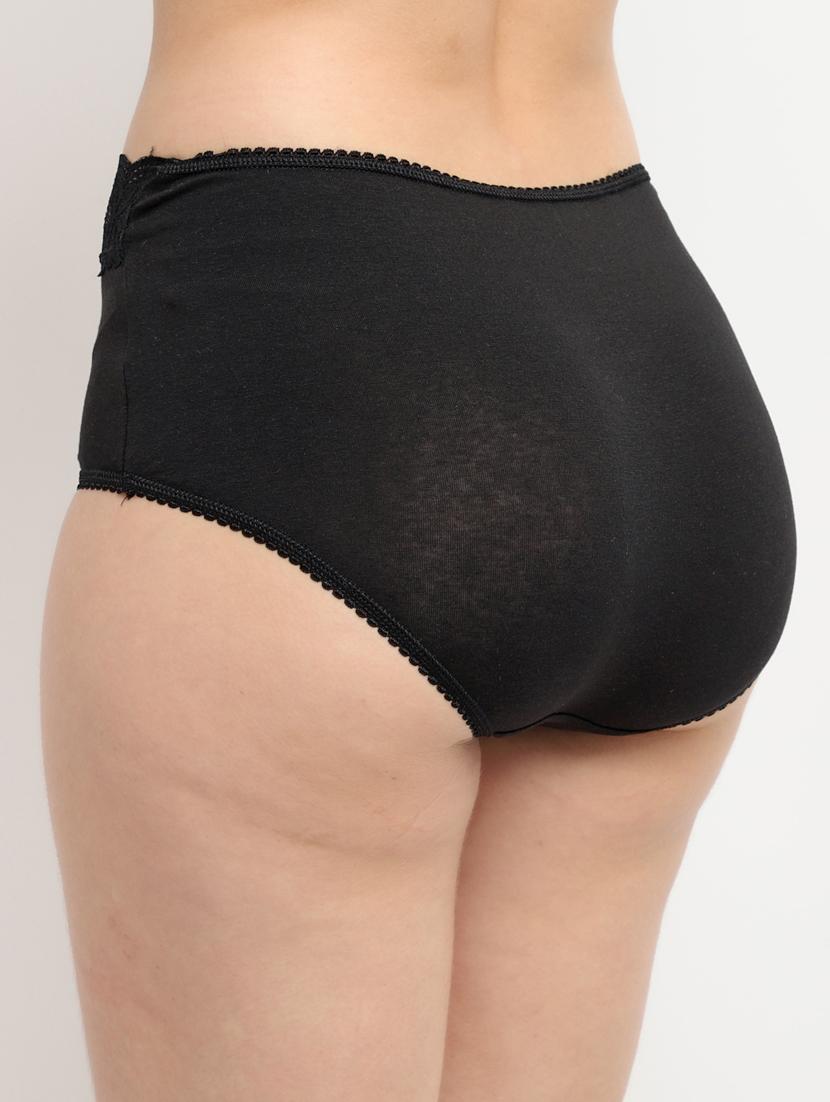 black cotton hipster panty - 19625884 - Standard Image - 2