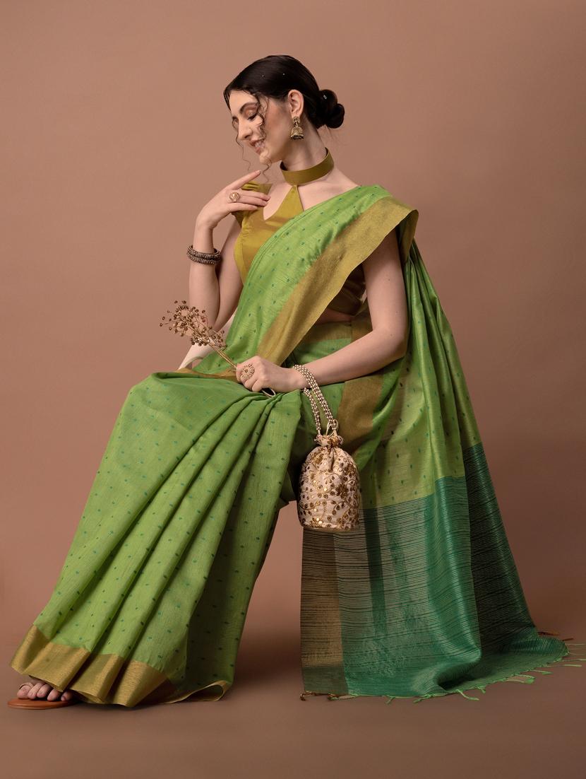 solid with borders handloom saree - 19626265 - Standard Image - 2