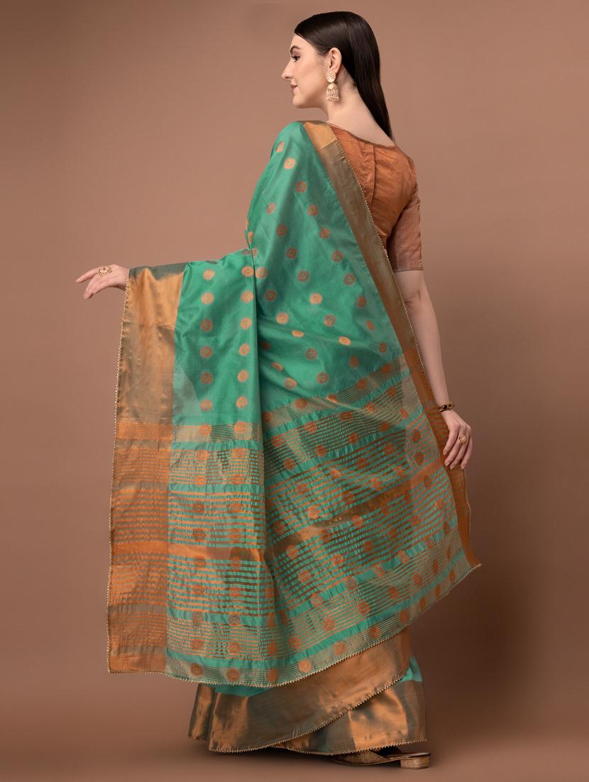 solid with borders handloom saree - 19626266 - Standard Image - 2