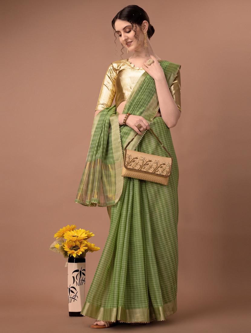 solid with borders handloom saree - 19626274 - Standard Image - 2