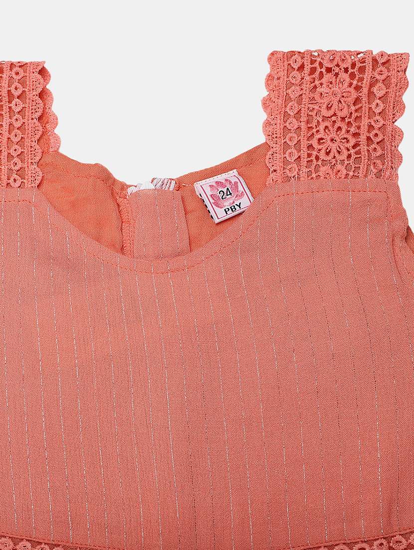 girls scoop neck striped jump suit - 19626584 -  Standard Image - 2