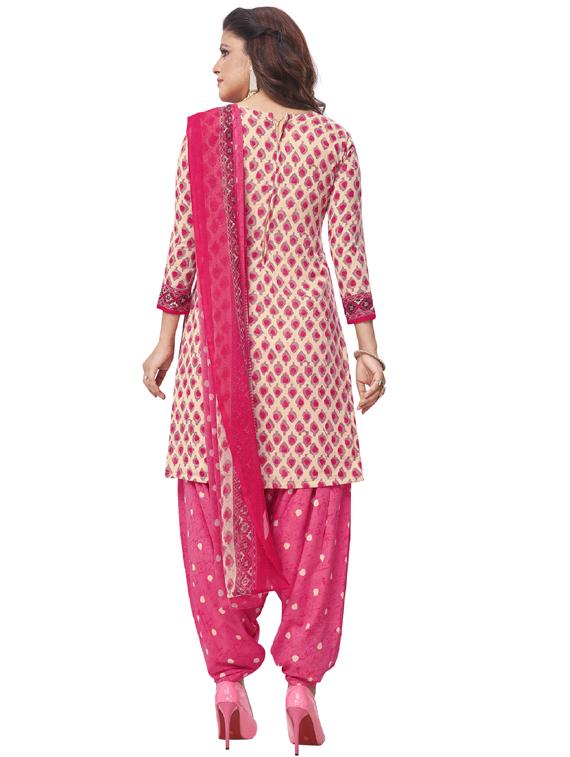 printed unstitched patiyala suit set - 19626636 - Standard Image - 2