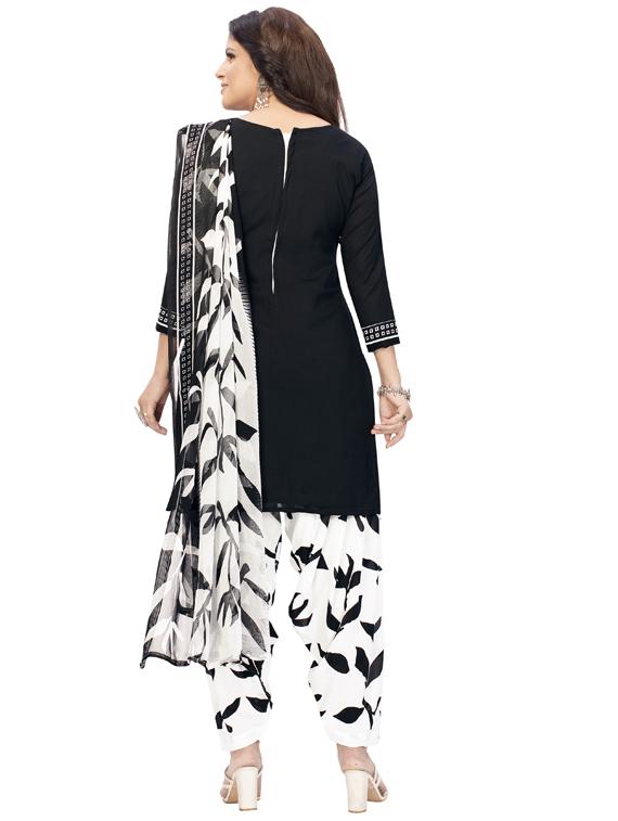 printed unstitched patiyala suit set - 19631853 - Standard Image - 2