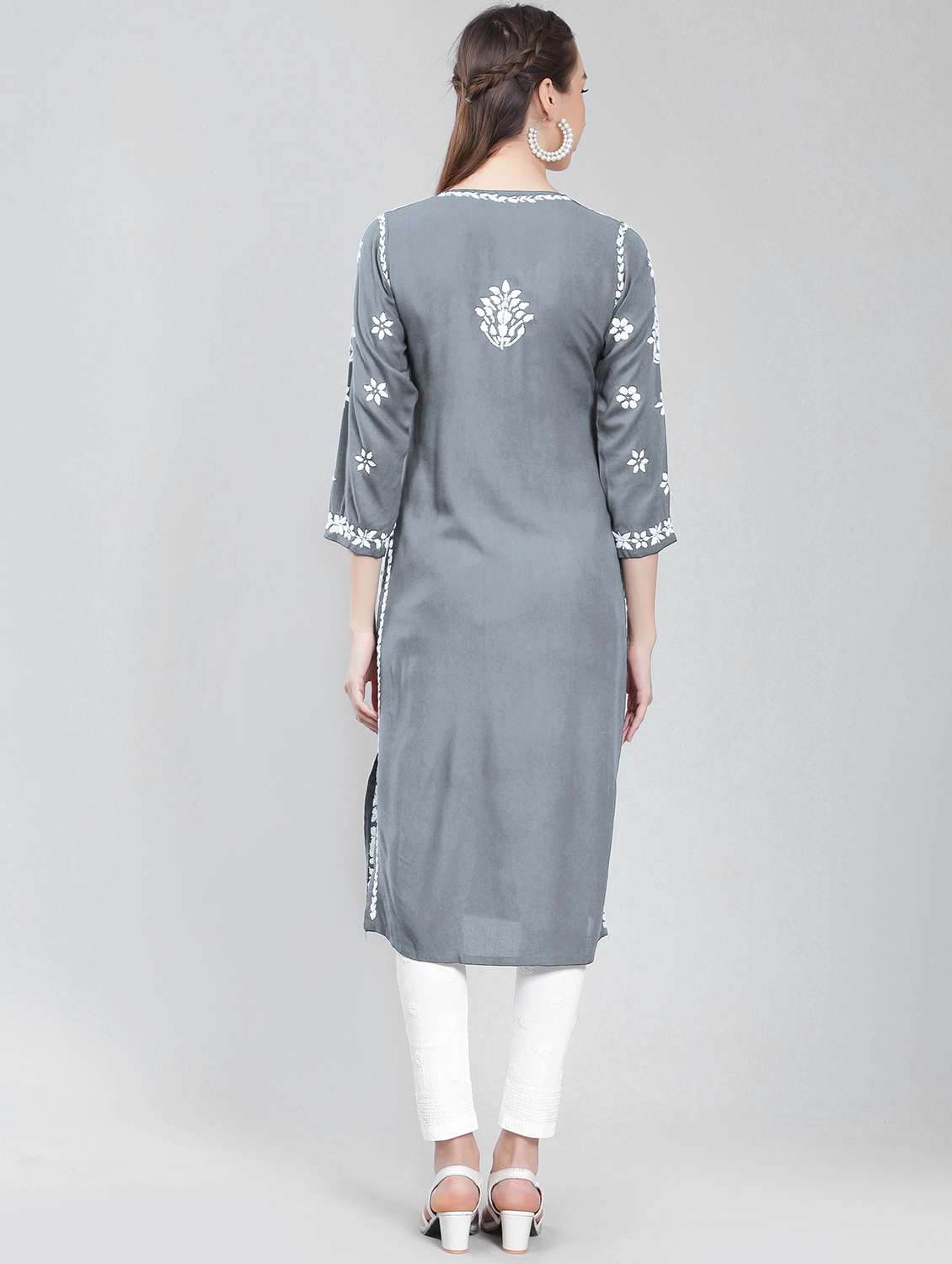 women's straight kurta - 19631872 - Standard Image - 2