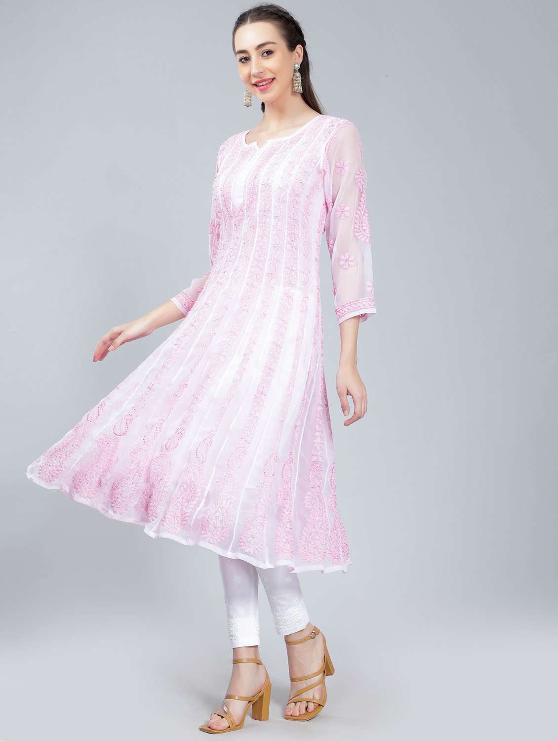 women's flared kurta - 19631880 - Standard Image - 2