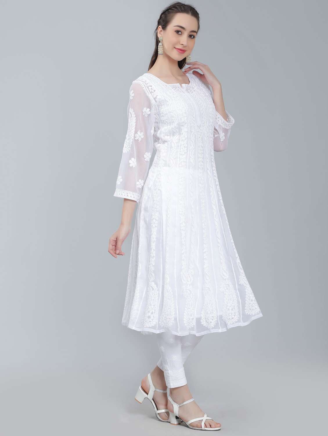 women's flared kurta - 19631881 - Standard Image - 2