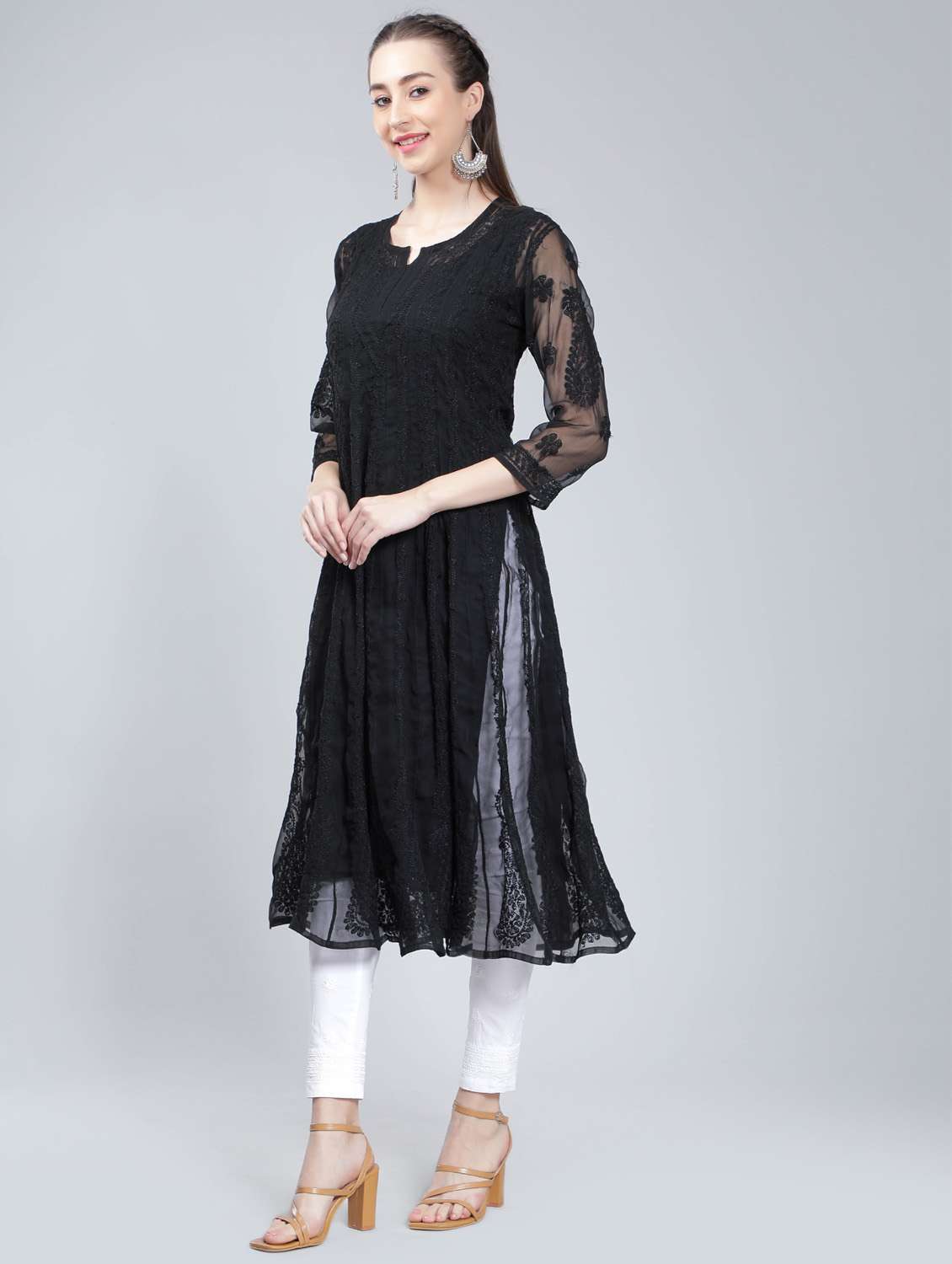 women's anarkali kurta - 19631883 - Standard Image - 2
