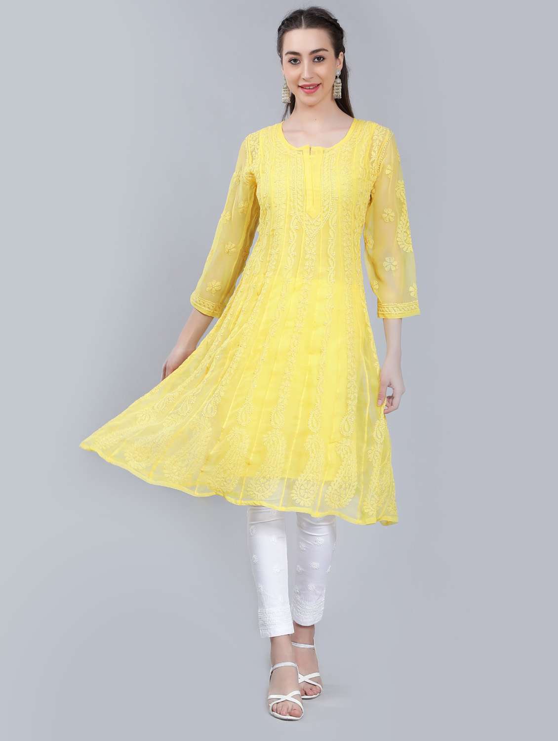 women's flared kurta