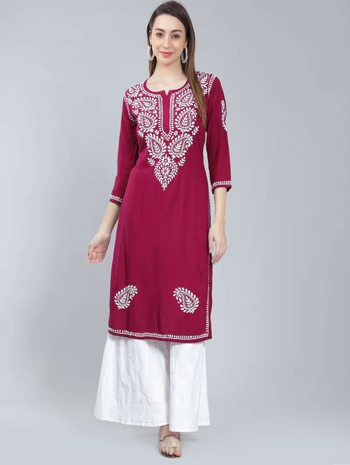 women's straight kurta - 19631896 - Standard Image - 0