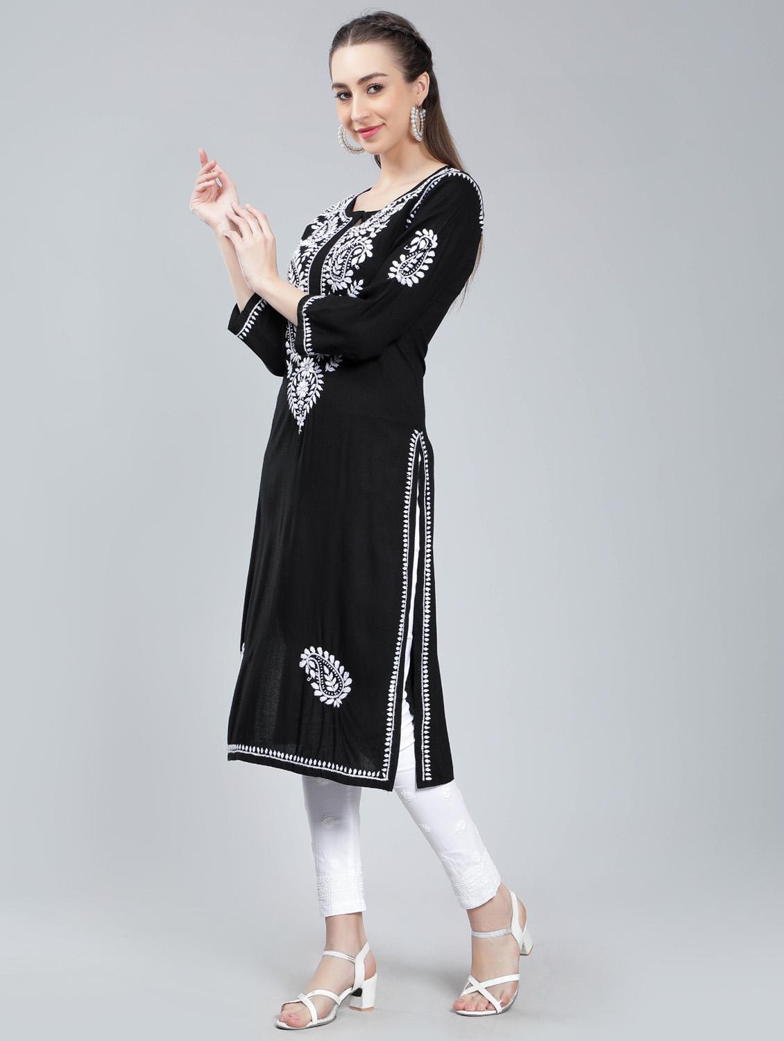 women's straight kurta - 19631898 - Standard Image - 2