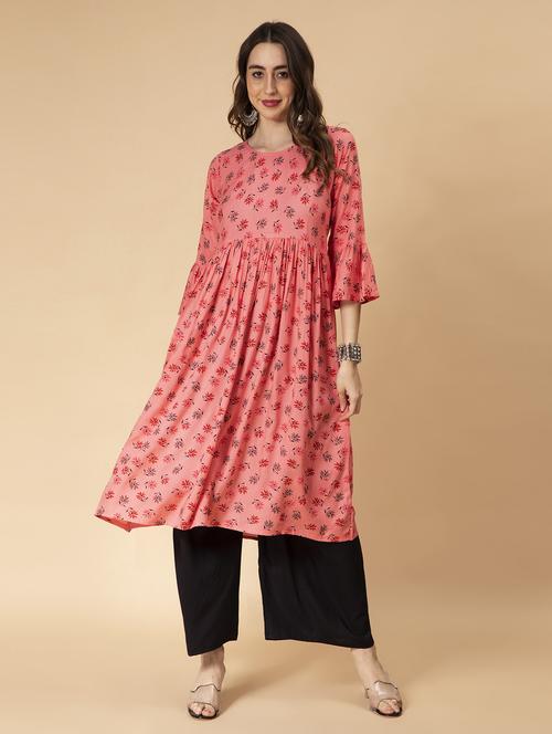 women's flared kurta - 19635720 -  Standard Image - 0