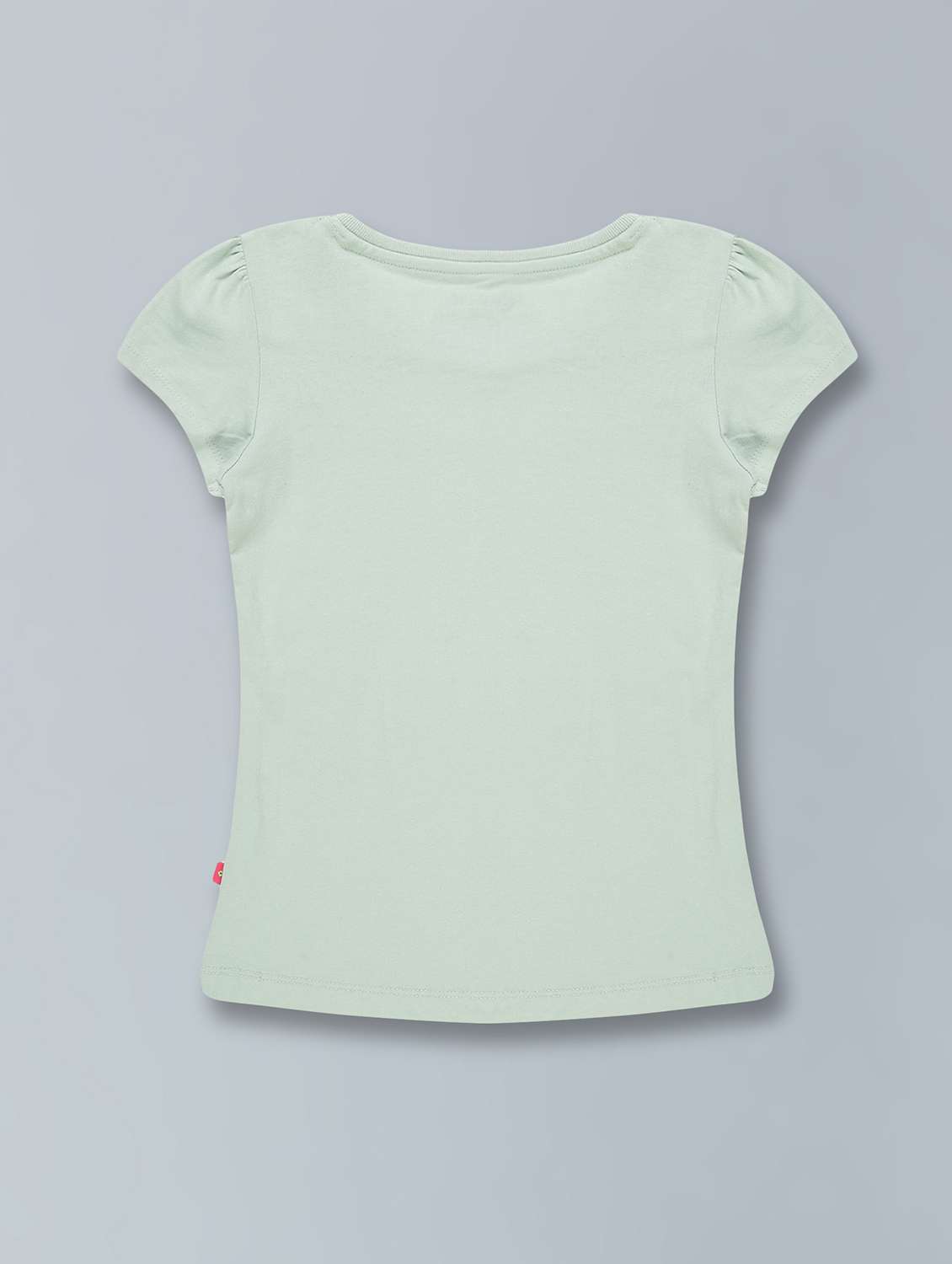 light green printed round neck t-shirt - 19639170 - Standard Image - 2