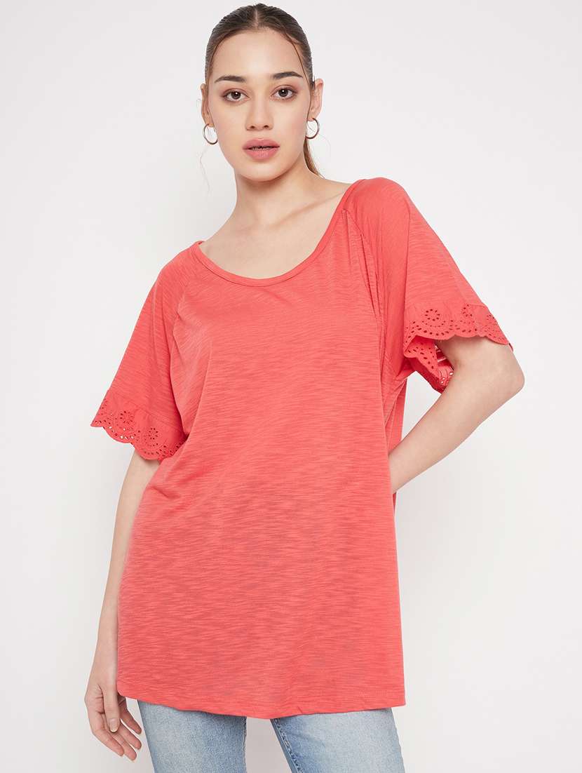 women's all over print round neck t-shirt