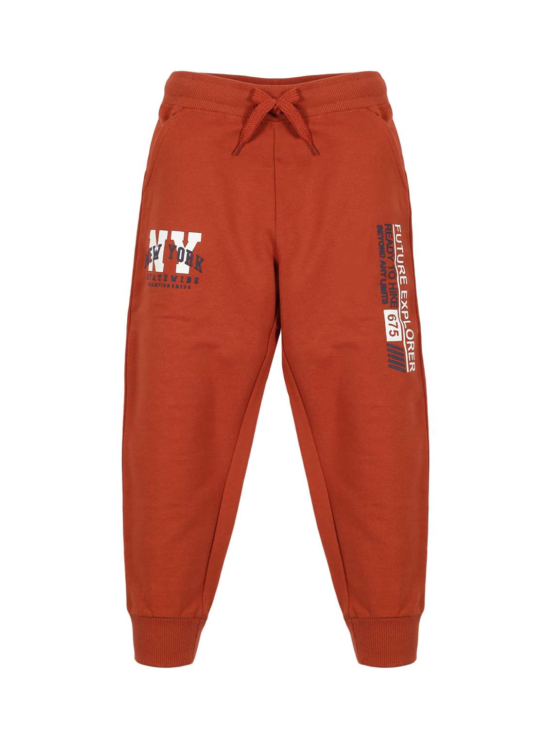 boys mid rise printed track wear