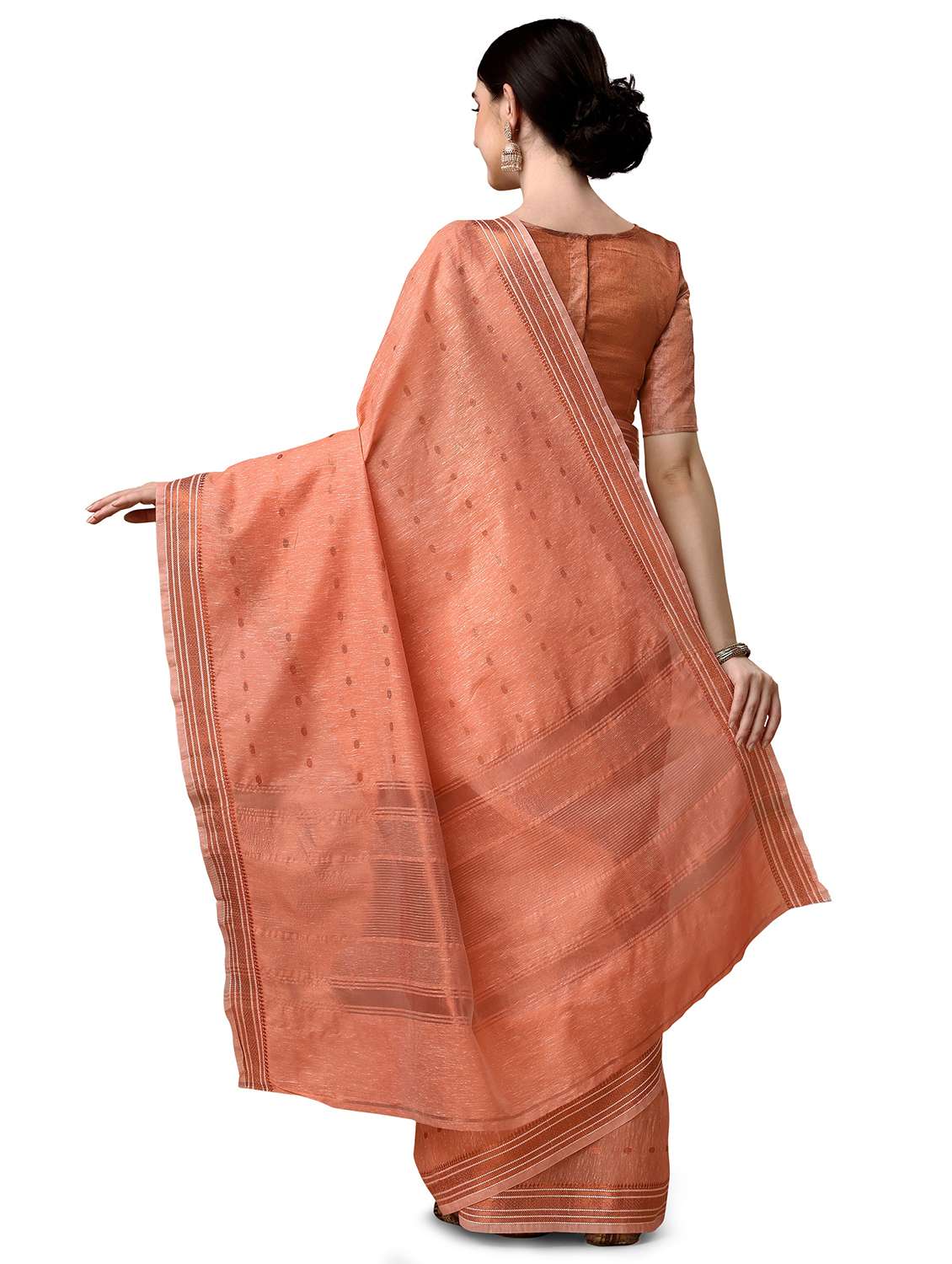 solid with borders handloom saree - 19643506 -  Standard Image - 2