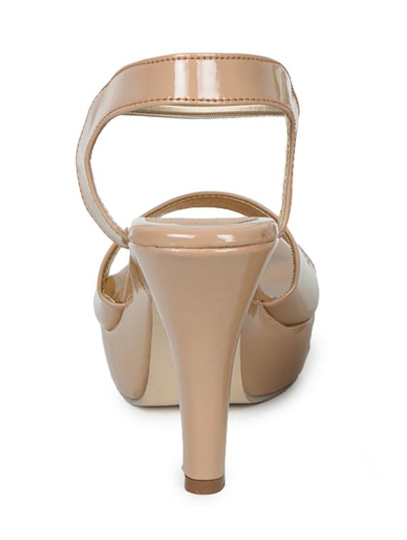 beige synthetic back strap sandals - 19643559 - Standard Image - 2