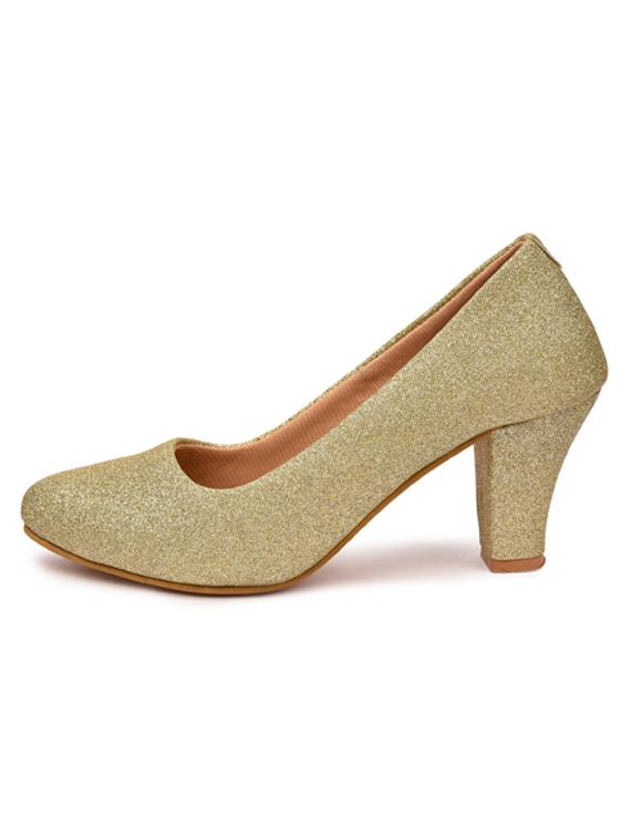 beige synthetic slip on pumps - 19643604 - Standard Image - 2