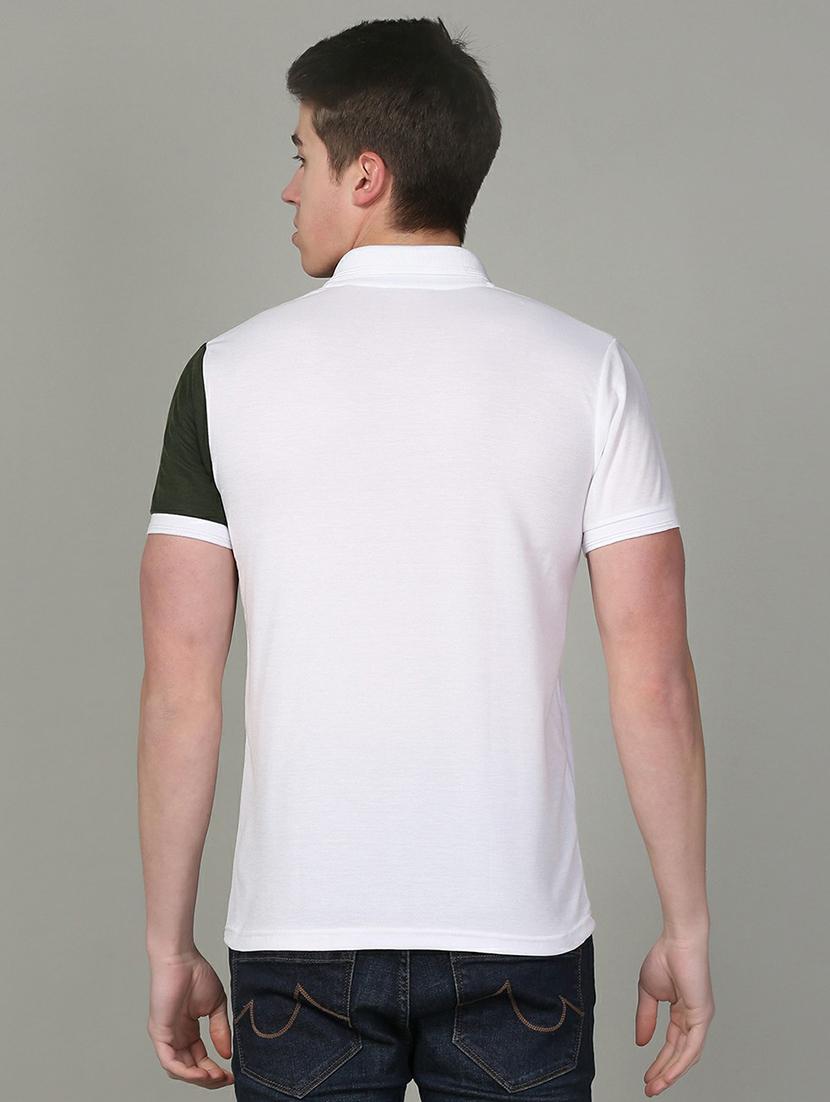 polo neck color block regular t-shirt - 19646054 - Standard Image - 2